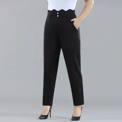 Plus Size Women's Black Stretch Boot-Cut Pants — feature 5