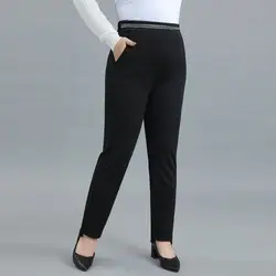Plus Size Women's Black Stretch Boot-Cut Pants — feature 6