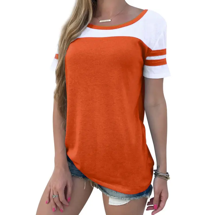 Women's 2024 Multi-Color Round Neck T-Shirt Multi-Size - Image 3