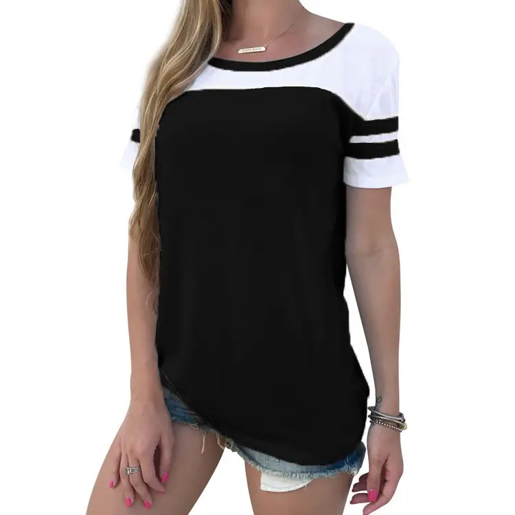 Women's 2024 Multi-Color Round Neck T-Shirt Multi-Size - Image 5