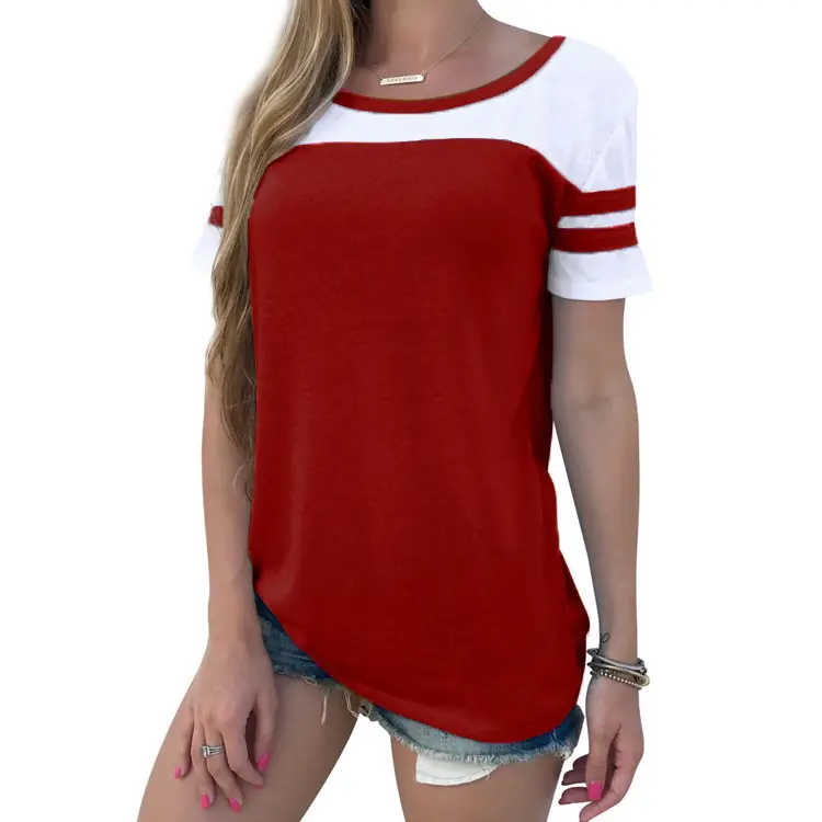Women's 2024 Multi-Color Round Neck T-Shirt Multi-Size - Image 6