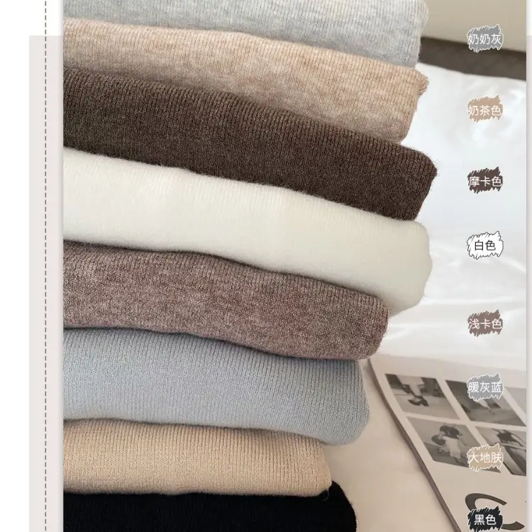 Women Turtleneck Sweater 2025 Warm Knit Long Sleeve - Image 12