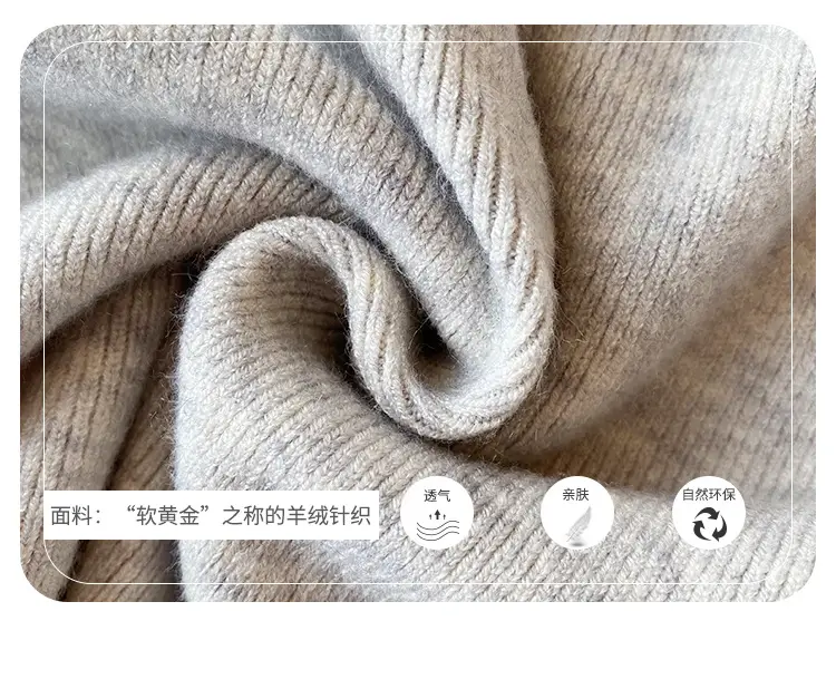 Women Turtleneck Sweater 2025 Warm Knit Long Sleeve — feature 4