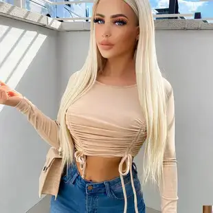 White Slim Fit Long Sleeve Jumpsuit for Women — feature 2