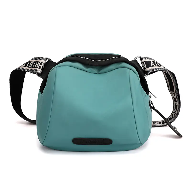 Women's Pink Nylon Shoulder Crossbody Bag - Image 3