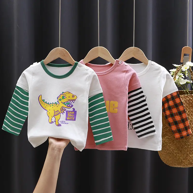 Children's Cotton T-Shirt Yellow Smile Print - Image 13