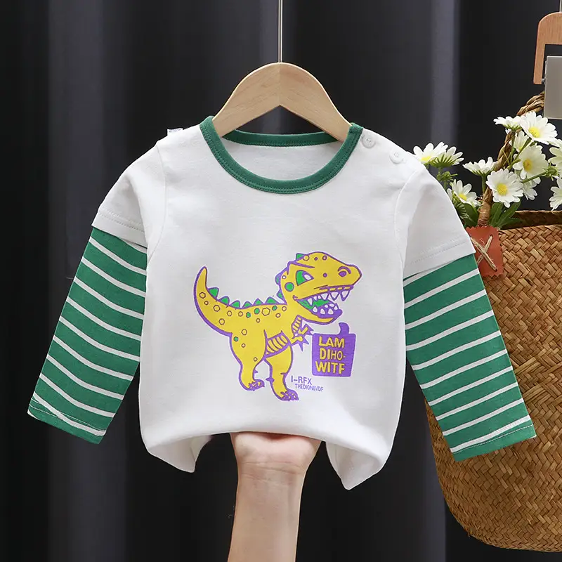 Children's Cotton T-Shirt Yellow Smile Print - Image 14