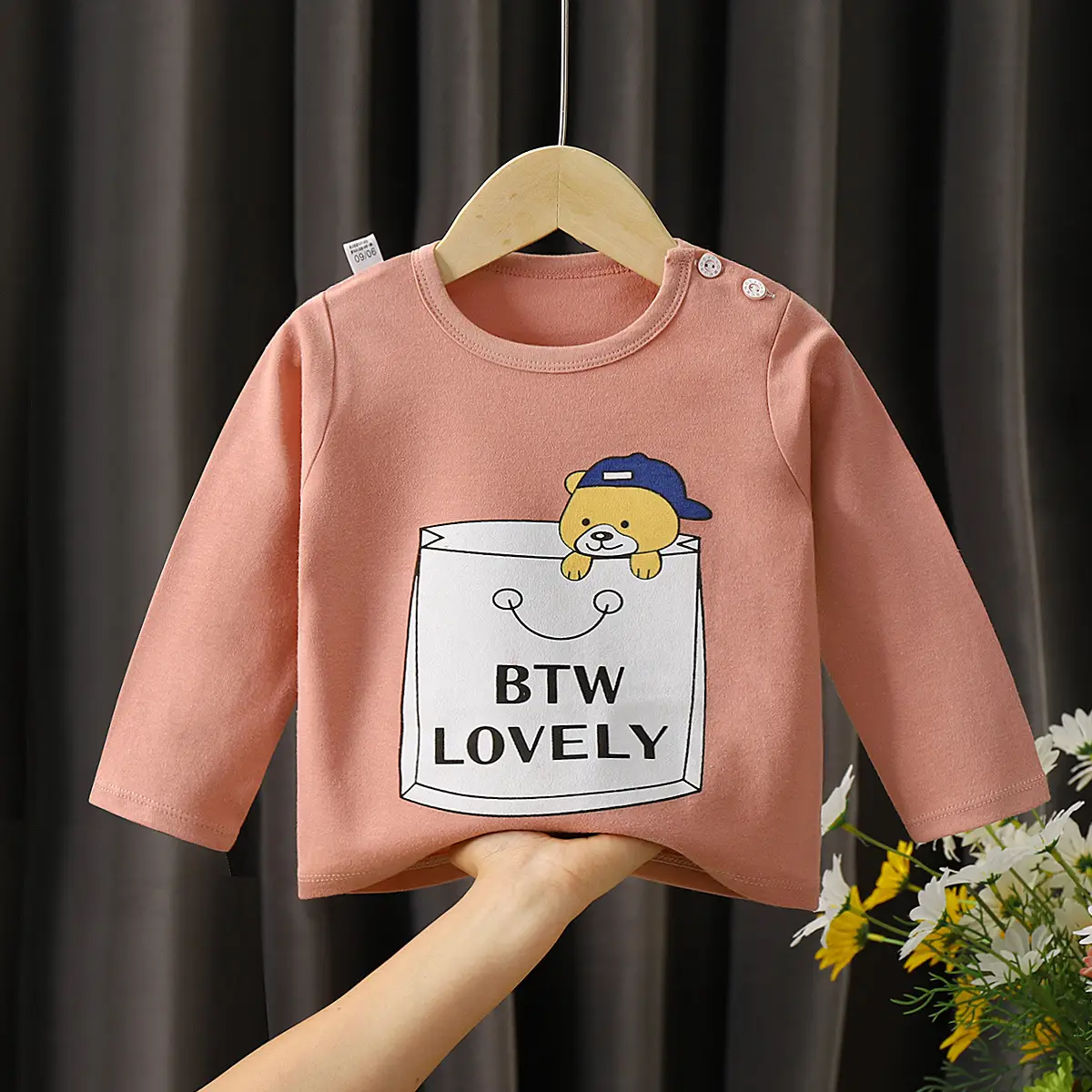 Children's Cotton T-Shirt Yellow Smile Print - Image 16