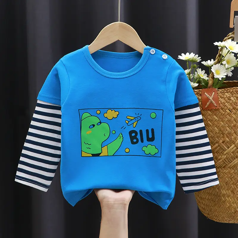 Children's Cotton T-Shirt Yellow Smile Print - Image 9