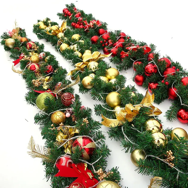 2.7m Christmas Tree Wreath with Pinecones and Red Berries