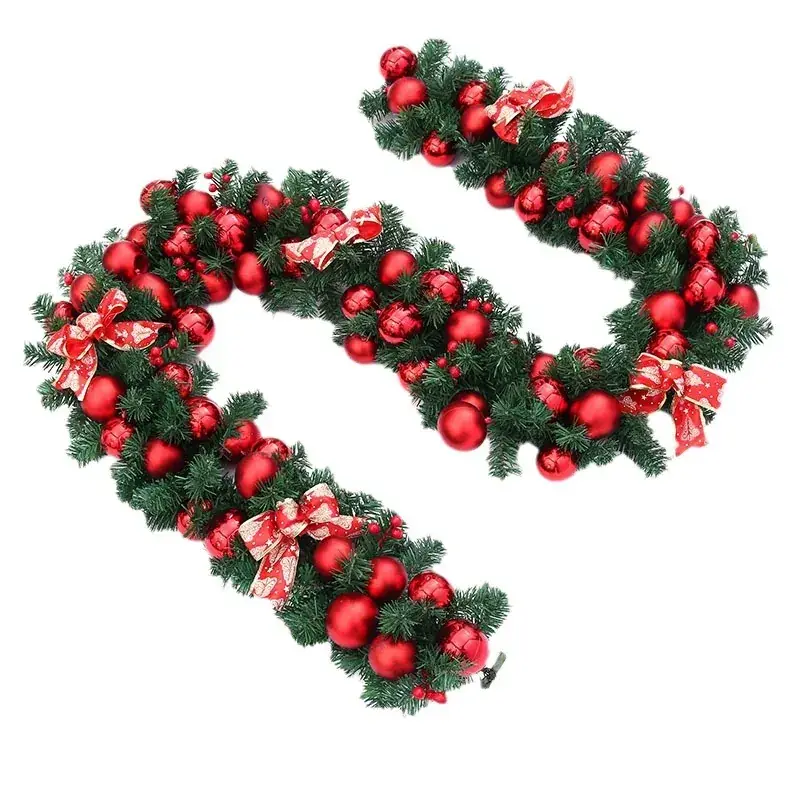 2.7m Christmas Tree Wreath with Pinecones and Red Berries