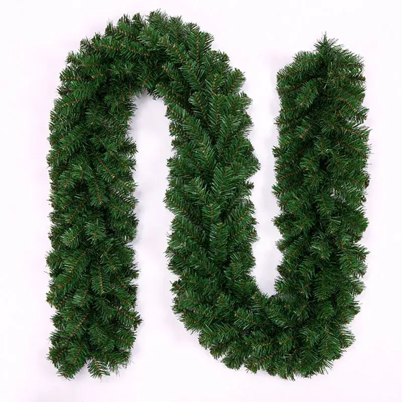 2.7m Christmas Naked Rattan Green