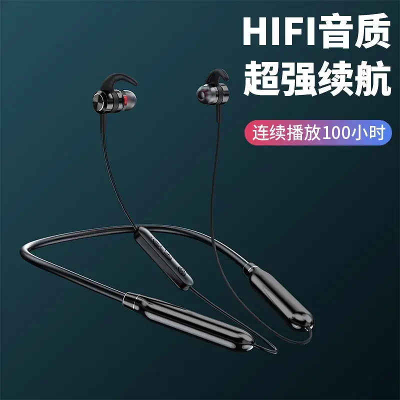 Wireless Neck Headset 100h Playtime Red Bluetooth - Image 9