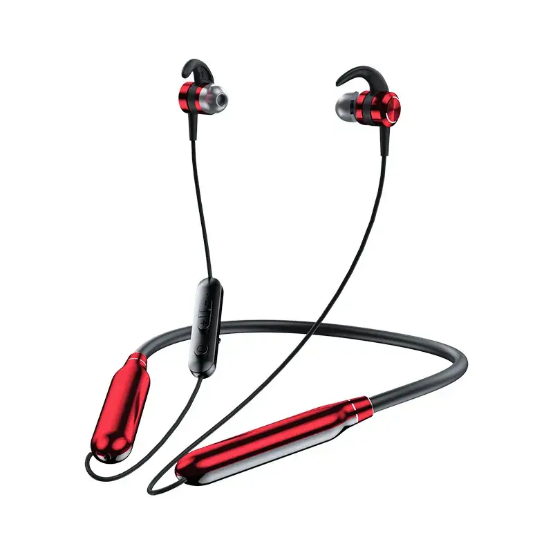 Wireless Neck Headset 100h Playtime Red Bluetooth - Image 2