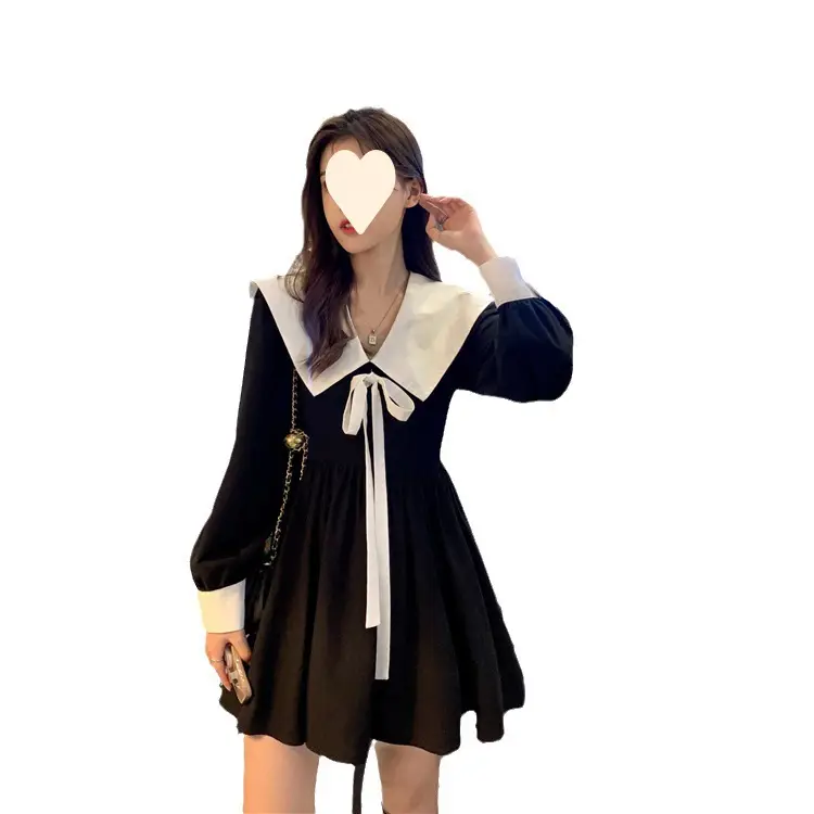 Navy Tie-Waist Black Dress for Girls 2026 - Image 6