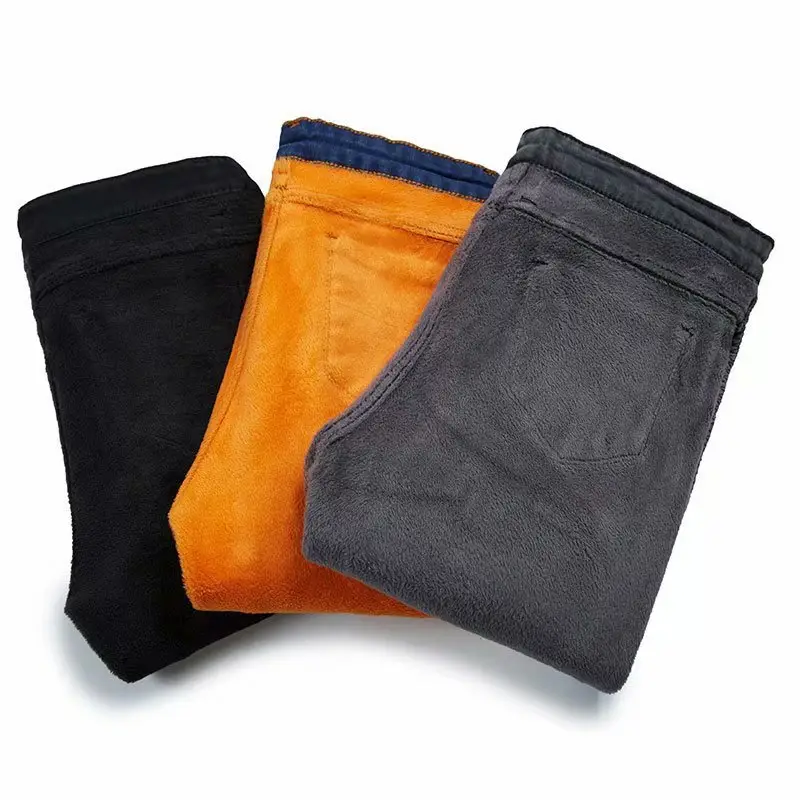 Women's Slim Fit Fleece Lined Jeans 2024 - Image 8