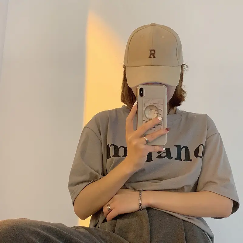 Women K-Style Baseball Cap Sunshade Peaked Cap - Image 9