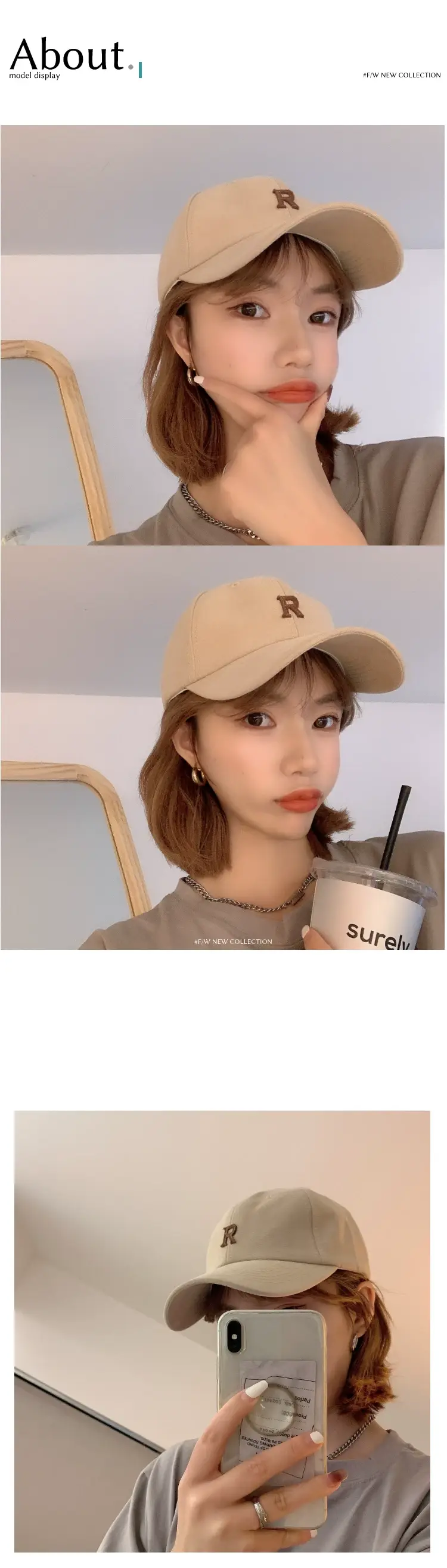 Women K-Style Baseball Cap Sunshade Peaked Cap — feature 2