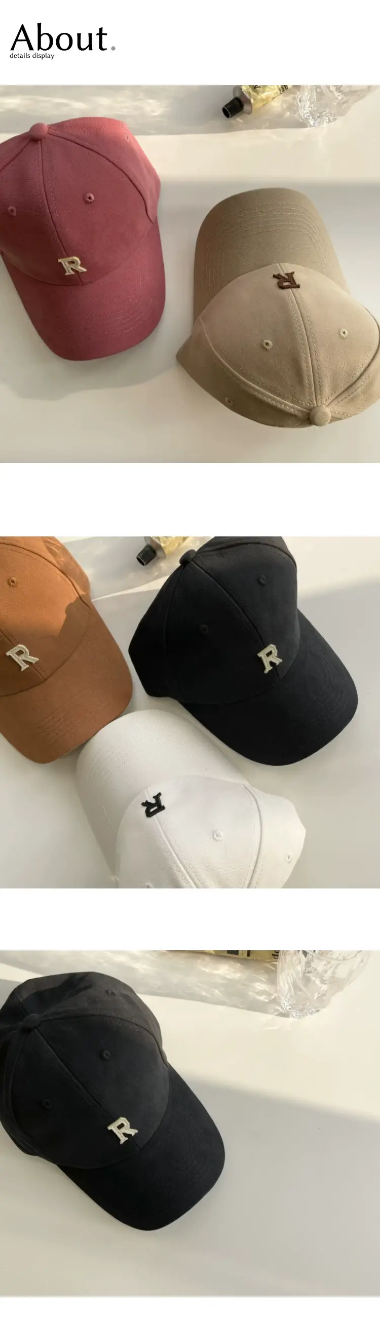 Women K-Style Baseball Cap Sunshade Peaked Cap — feature 7