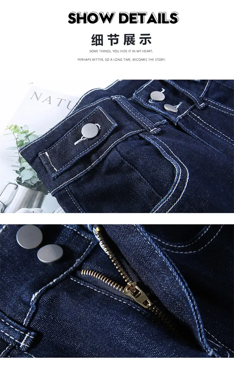 Dark Blue High-Waisted Straight Leg Jeans for Women 2026 — feature 17