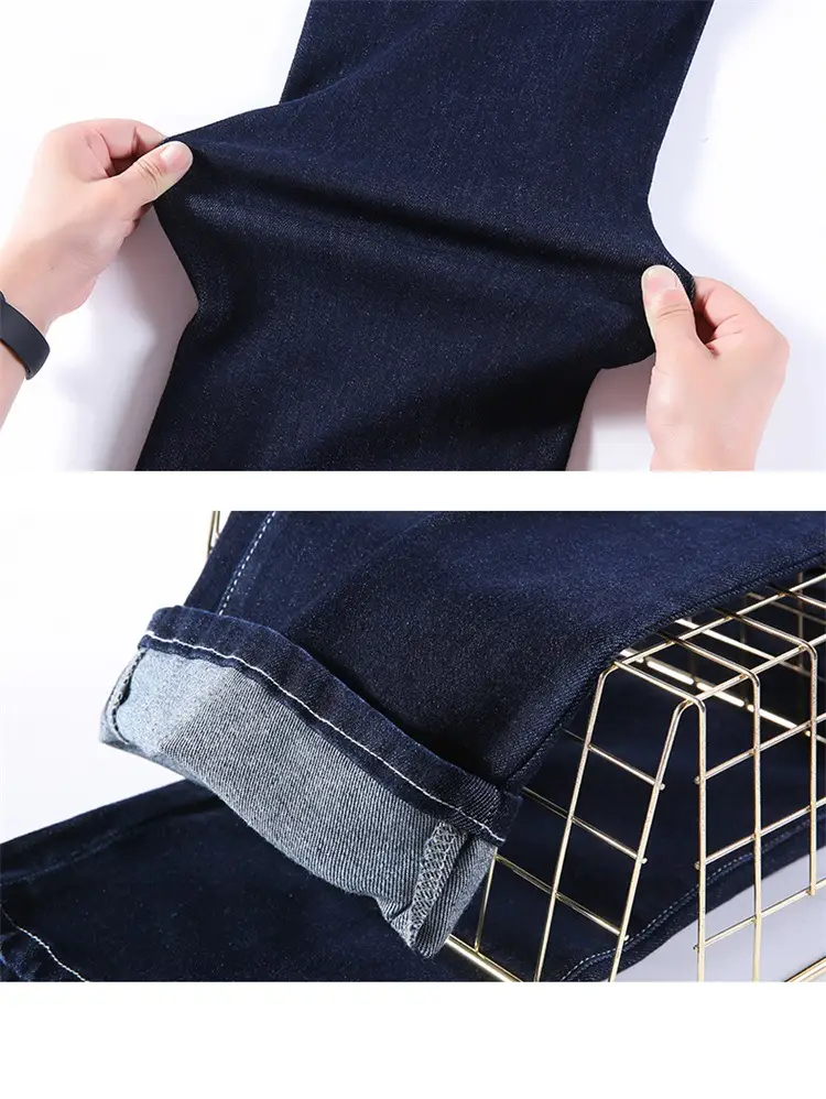 Dark Blue High-Waisted Straight Leg Jeans for Women 2026 — feature 18