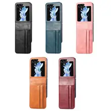 Black Leather Stacked Mobile Phone Case with Wallet Function — feature 3