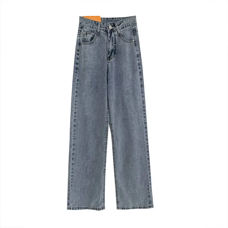 Women Wide Leg Jeans Autumn 2021 Slim Fit High Waist - Image 12