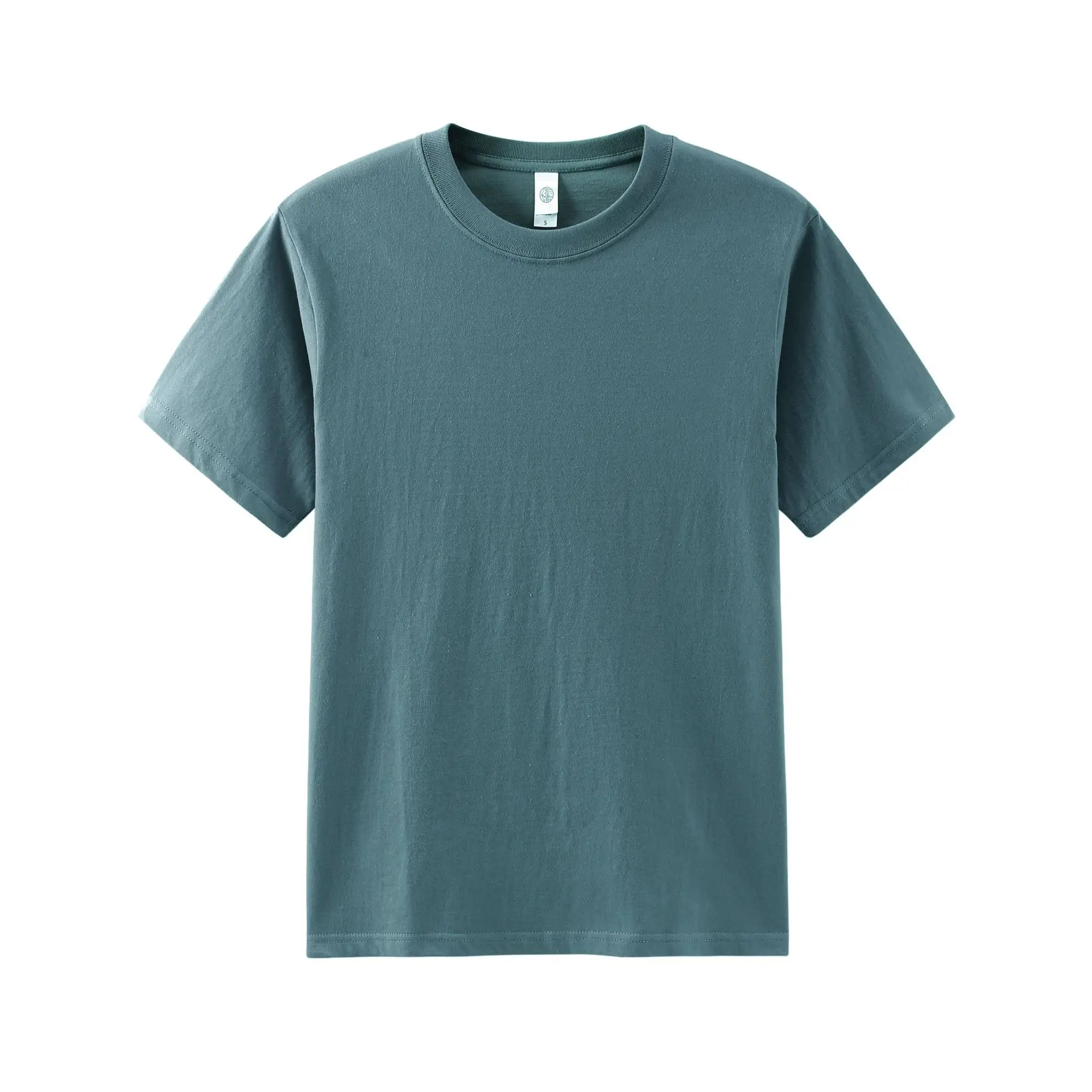 Women's Brown T-Shirt Round Neck Short Sleeve Loose Fit Pure Cotton