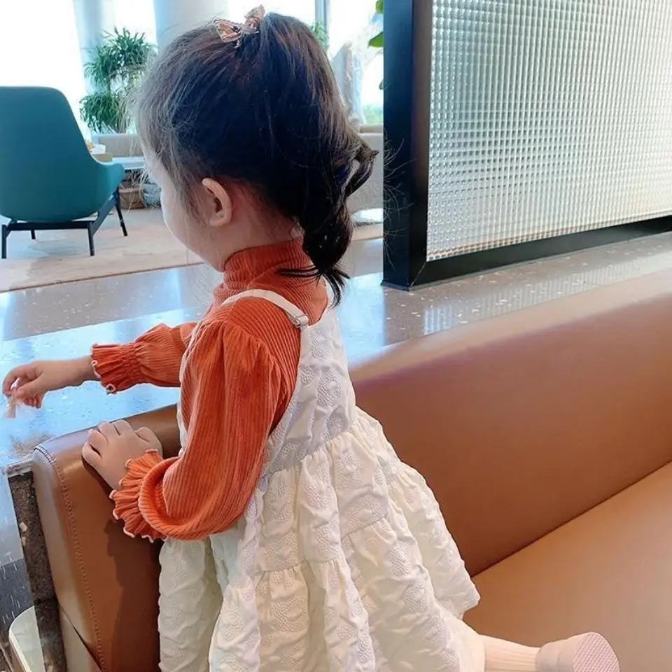 Girls' White Vest Camisole Dress Korean Style 2022 - Image 3