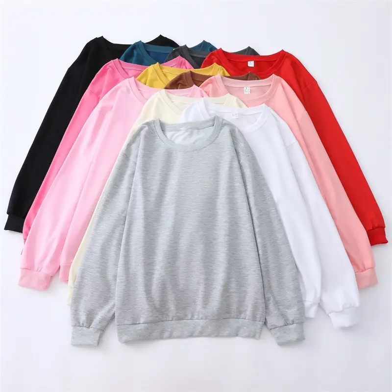 190g Crewneck Sweatshirt Women Autumn Winter Coat Loose Fit — feature 14