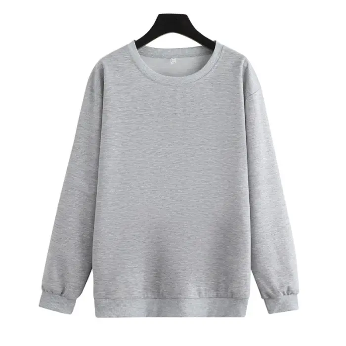 190g Crewneck Sweatshirt Women Autumn Winter Coat Loose Fit