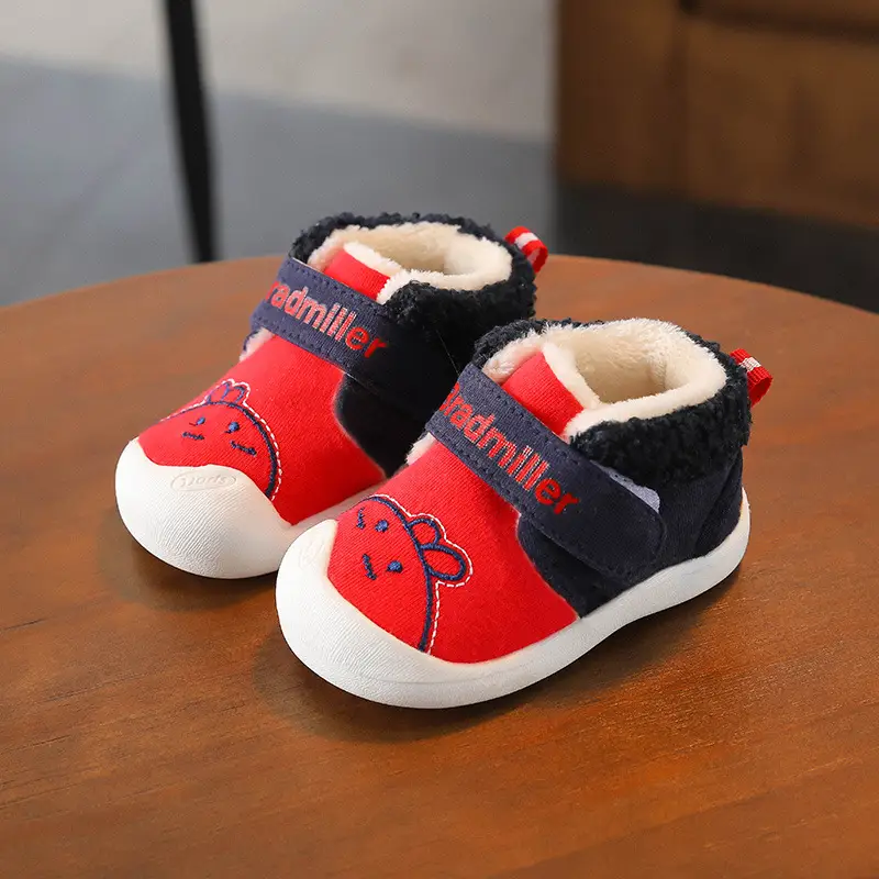 Baby Shoes Blue Fleece Top 0-1 Years Winter Comfort