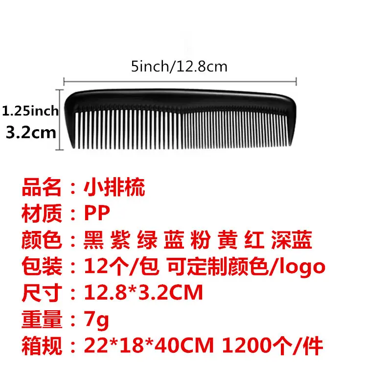 Blue Plastic Small Hair Combs for Kids Cutting - Image 16