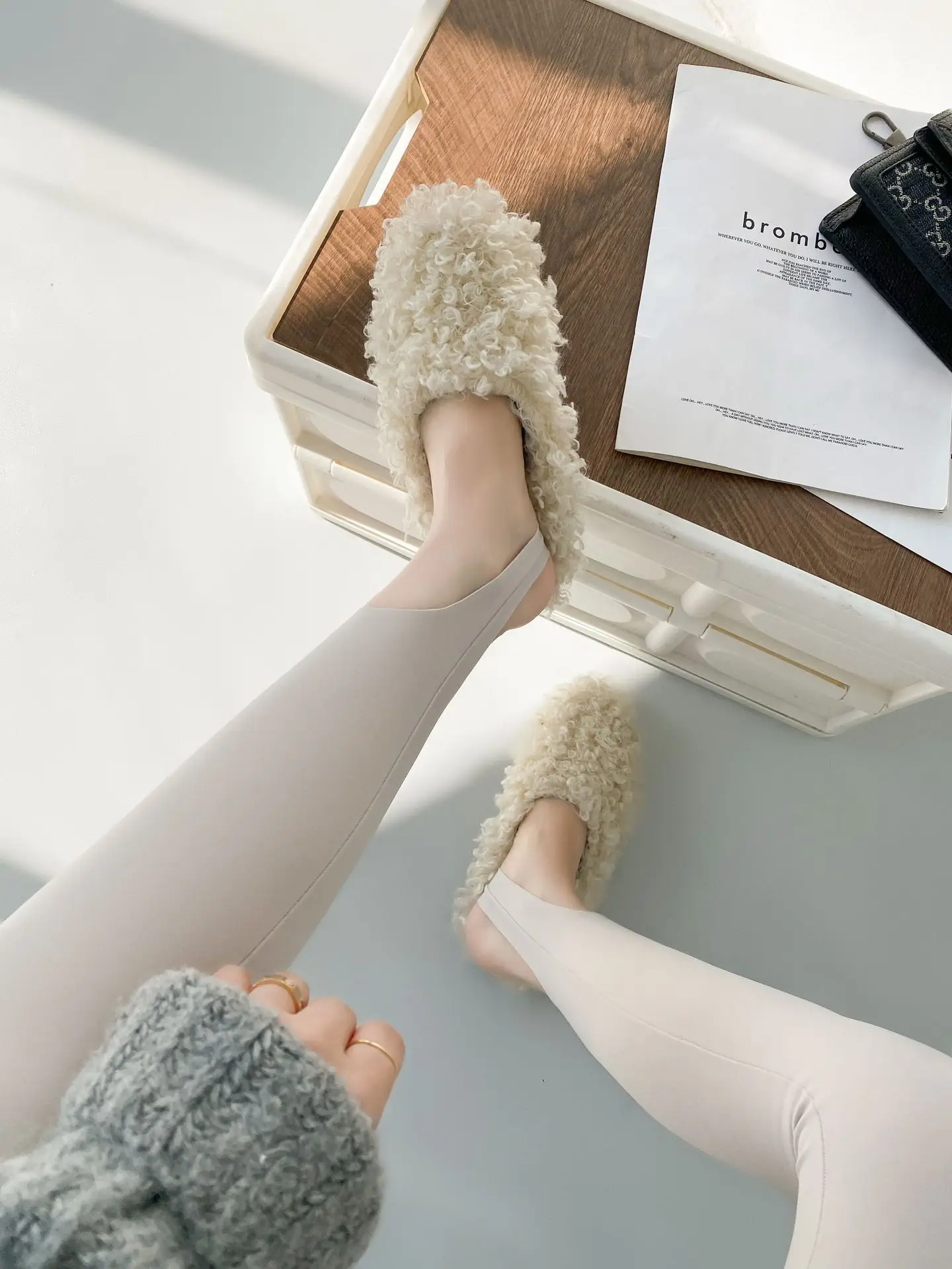 2023 Thin Korean Style Leggings Women High Waist Tight Foot Pants