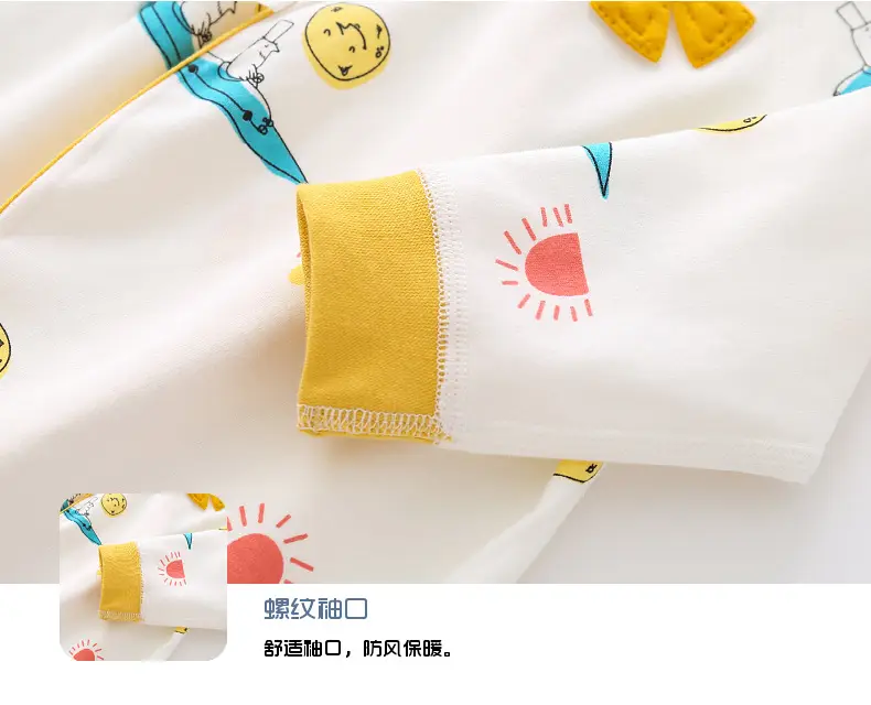 Newborn Pure Cotton Bird Print Jumpsuit for Boys Girls — feature 11
