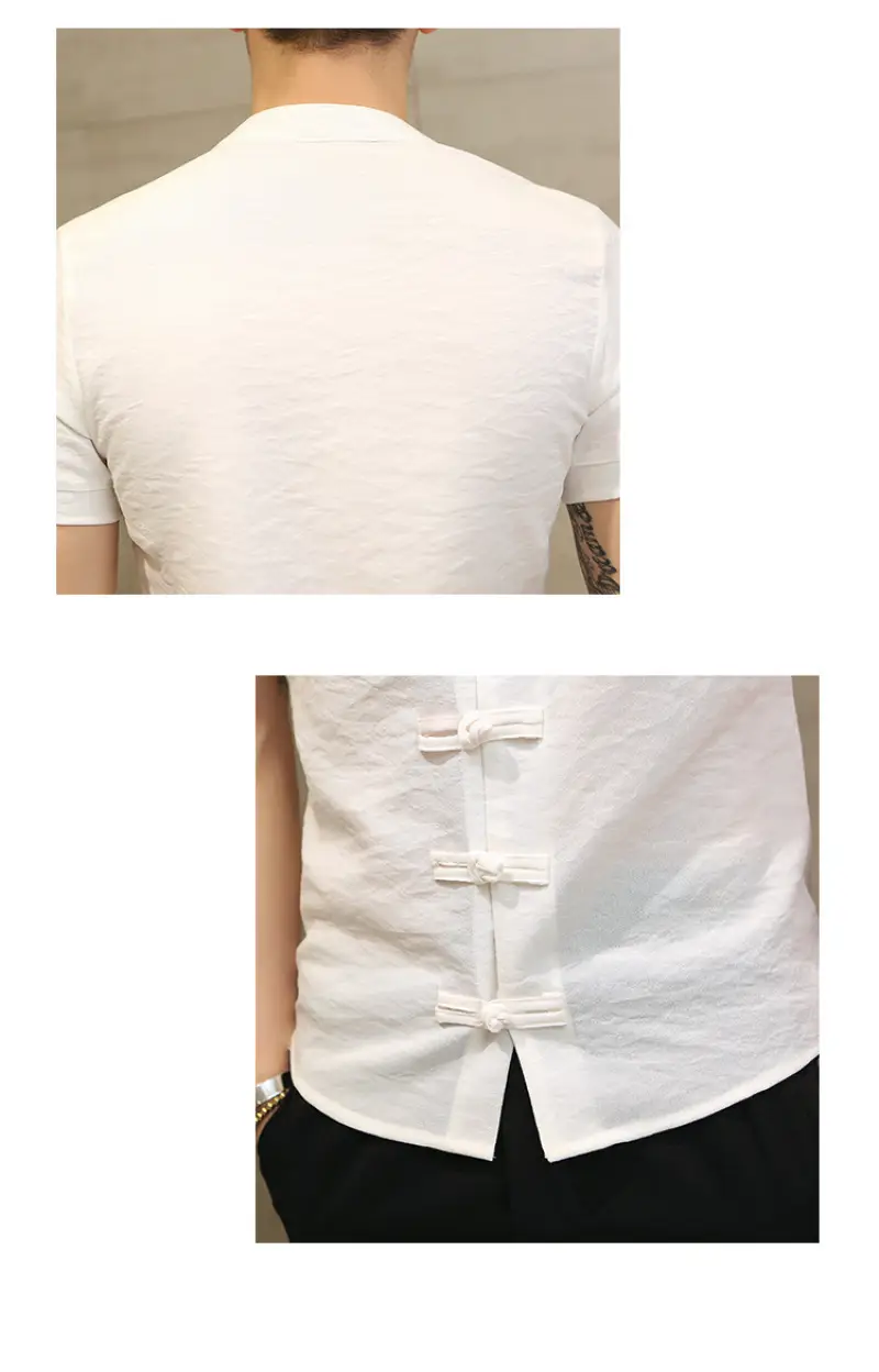 Men's 2025 Summer Button Collar Shirt Light Blue Slim Fit — feature 17