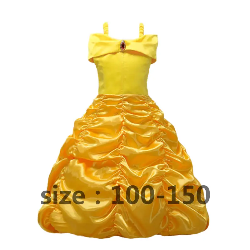 Blue Frozen Cartoon Dress for Girls Mesh Princess Cape - Image 8