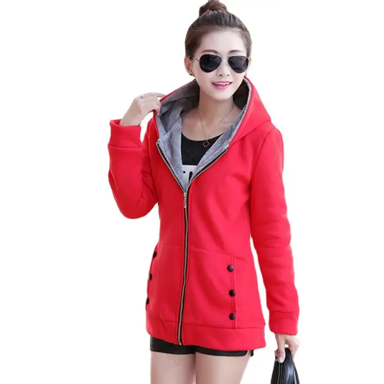 Korean Style Green Velvet Coat for Women Plus Large - Image 9