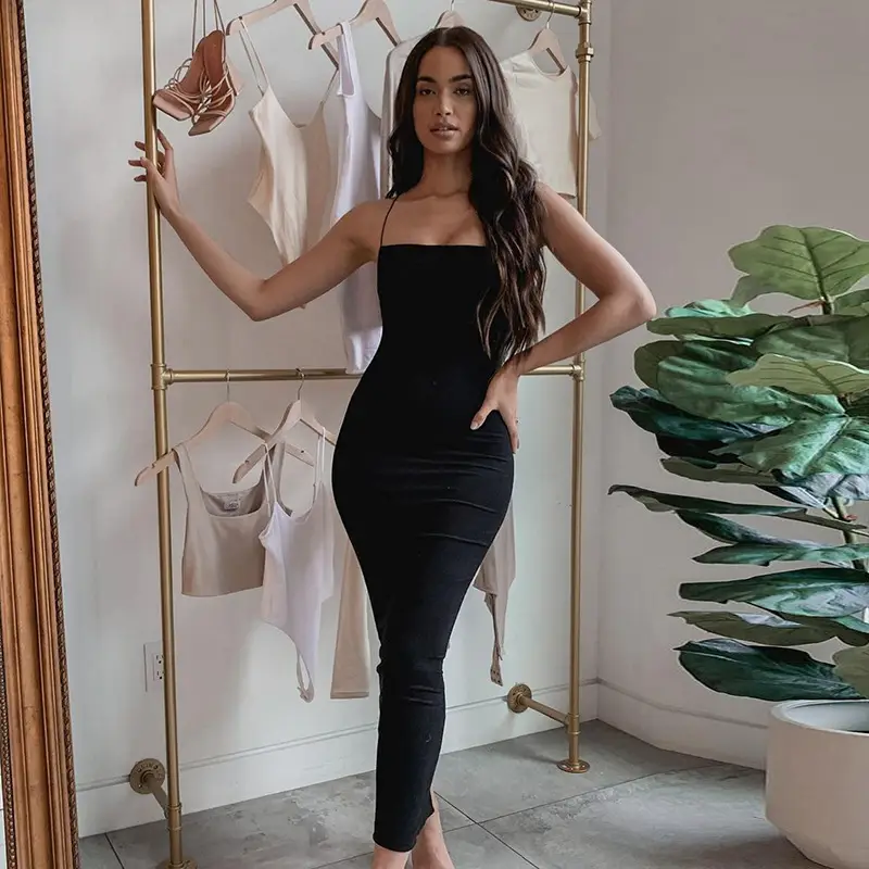 European American Cross-Border Backless Slim Fit Dress for Women — feature 33