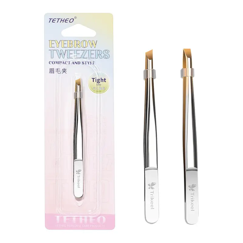 (Chinese and English) T0803 Golden Eyebrow Clip-Flat Mouth