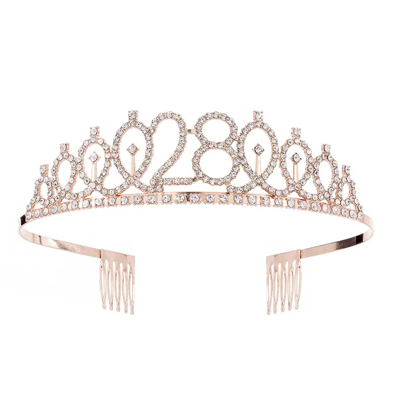 18th Birthday Crown Headband with Ribbon & Safety Pin - Image 25