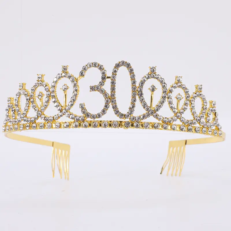 18th Birthday Crown Headband with Ribbon & Safety Pin - Image 5