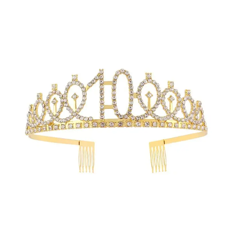 18th Birthday Crown Headband with Ribbon & Safety Pin - Image 86
