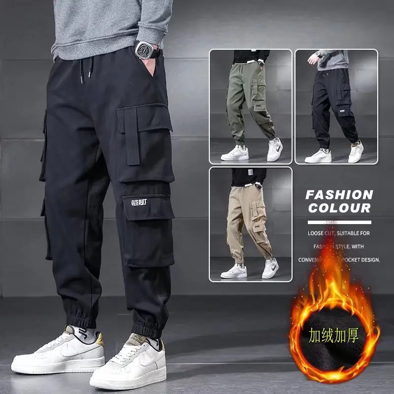 Men's Cargo Pants Large Japanese Style Welding Outdoor Work - Image 26