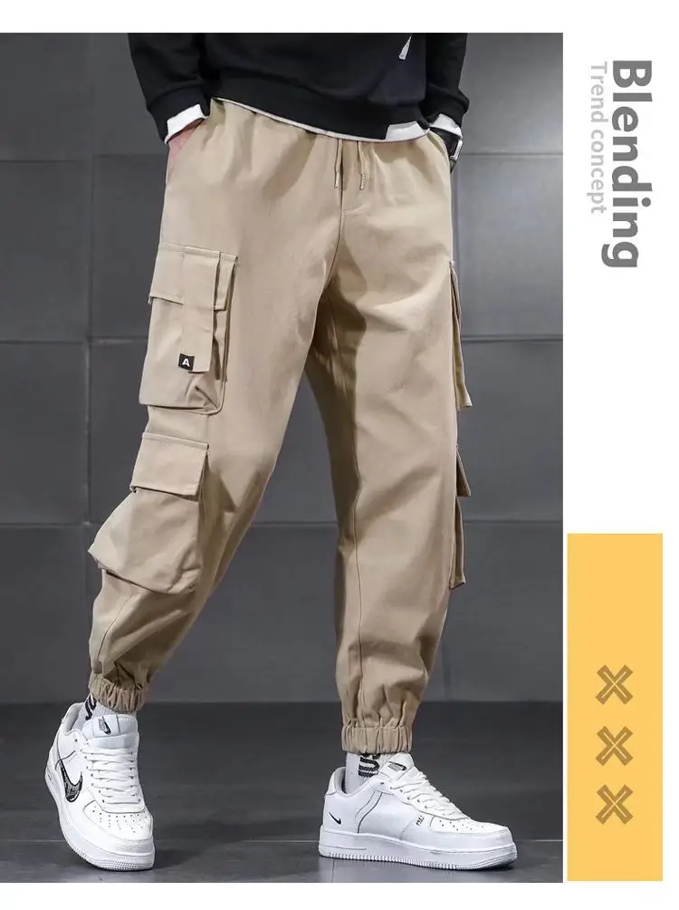 Men's Cargo Pants Large Japanese Style Welding Outdoor Work — feature 8