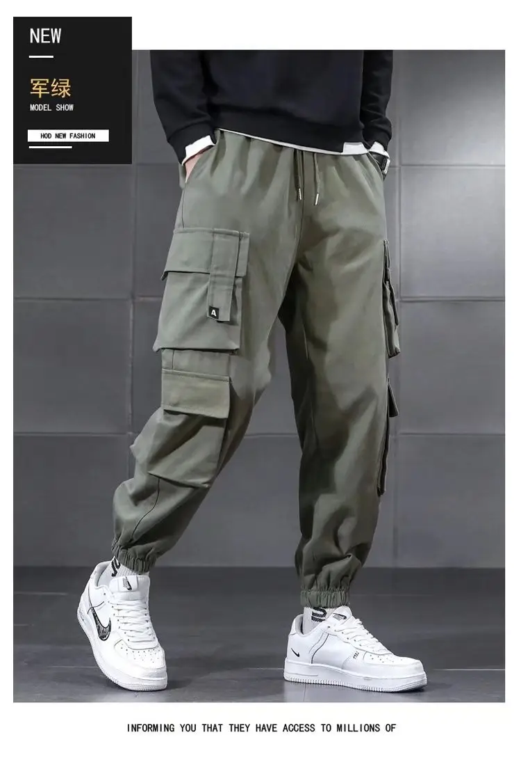 Men's Cargo Pants Large Japanese Style Welding Outdoor Work — feature 9