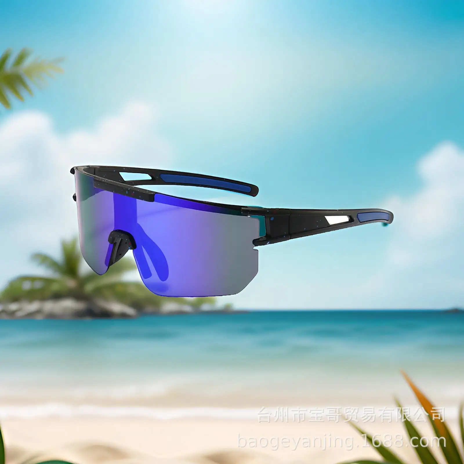 Men Sunglasses Cross-Border Hot Coating Black - Image 16