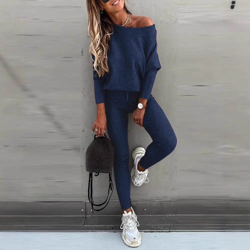 2021 Brown Loose Fit Sports Trousers Set - Image 12