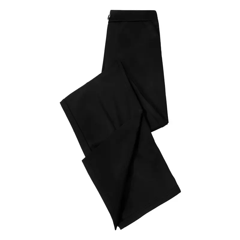 Women's Black Wide Leg Pants Spring Autumn 2021 - Image 6