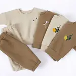 Pink Korean Style Children's Sweatshirt & Pants Set — feature 1